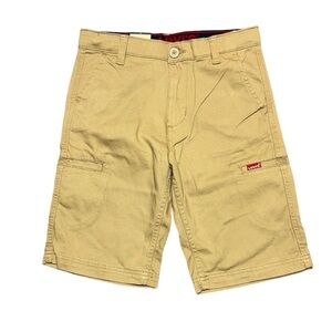 Levi's Cargo Shorts Youth Boys‎ Size 14 Huntington Stretch Waistband Knee Length